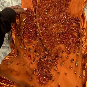 XL. Rhinestone prom dress